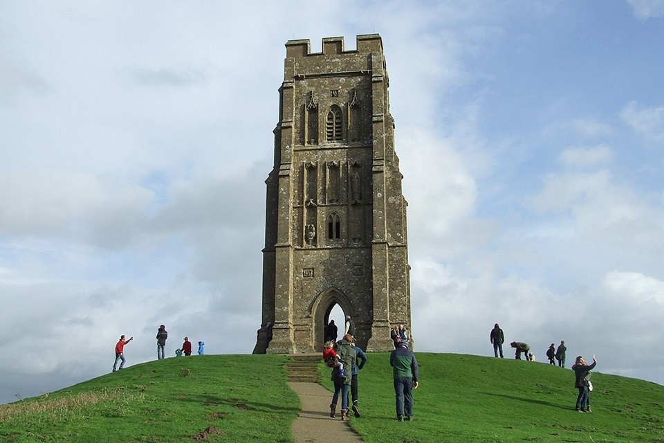 Glastonbury Tor Church in Somerset