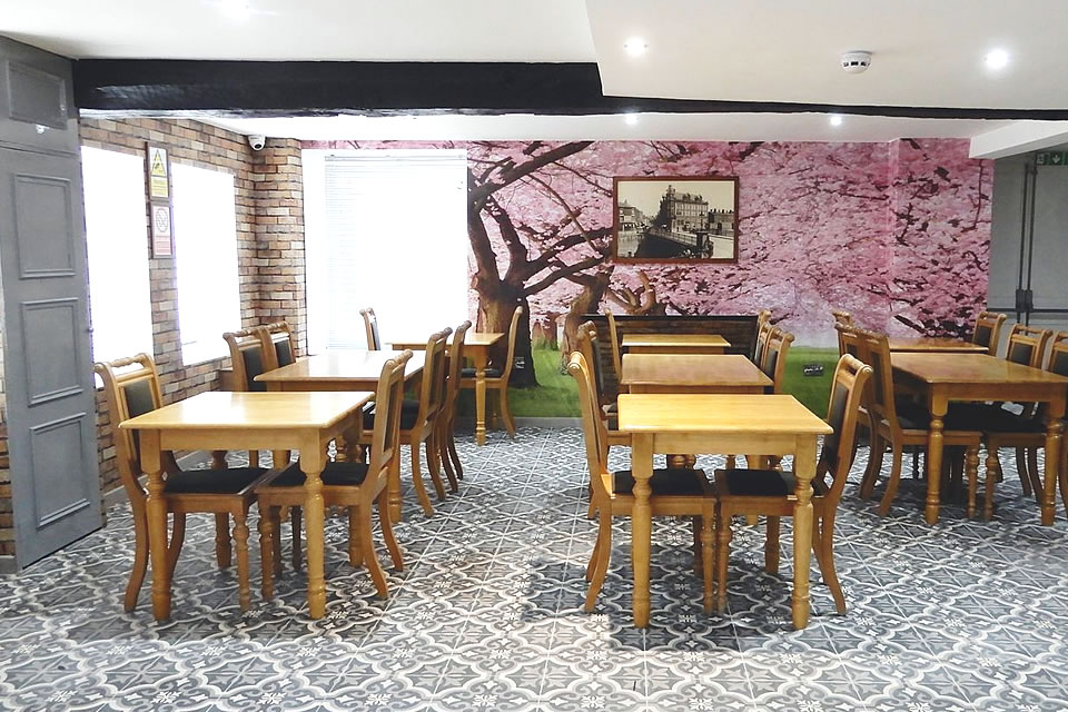 Croissant and jam breakfast